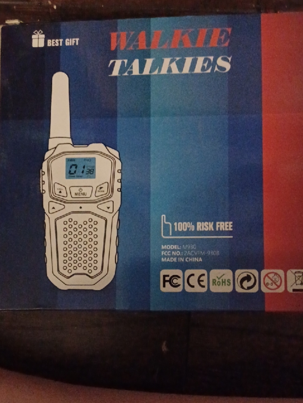 Walkie Talkies - Blue and Red Packaging
